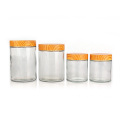 glass jar manufacturer 300ml 4oz 12oz 16oz 32oz round airtight wide mouth food grade storage glass jar container